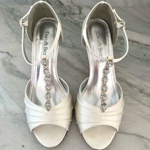 Satin T-Strap Heels